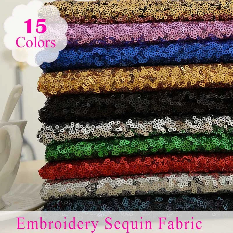 Бесплатная доставка 2 м/лот блестящая вышитая ткань с пайетками 3 мм сетчатая для