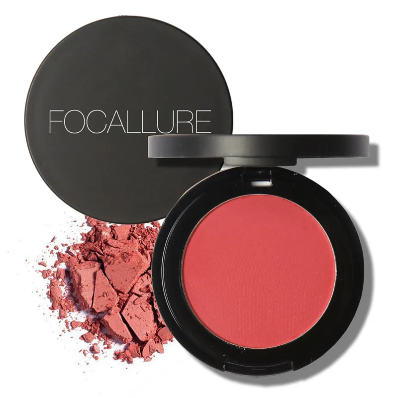 Бренд FOCALLURE, новинка, легко носить, Румяна для лица, пудра, стойкие Румяна для лица, цветные румяна, пудра для щек, косметика, румяна, бронзер, натуральный