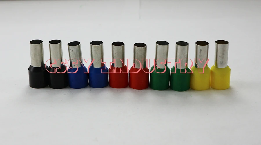 

2017 freeshipping 1000pcs/lot E4009 Bootlace cooper Ferrules kit Wire Crimp Connector Insulated Cord Pin End Terminal 8 color