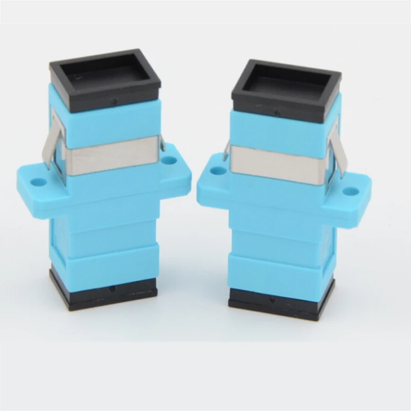 100 шт./лот SC/PC OM4 Simplex многомодовый волоконно оптический адаптер SC