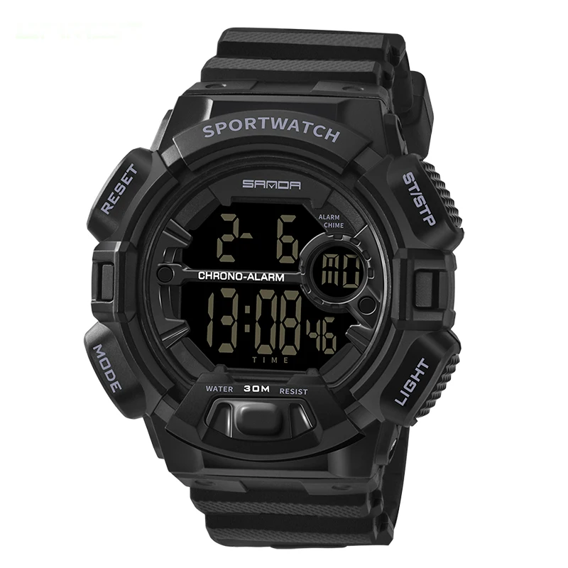 2018 военные спортивные часы Для мужчин Бизнес Водонепроницаемый светодио дный