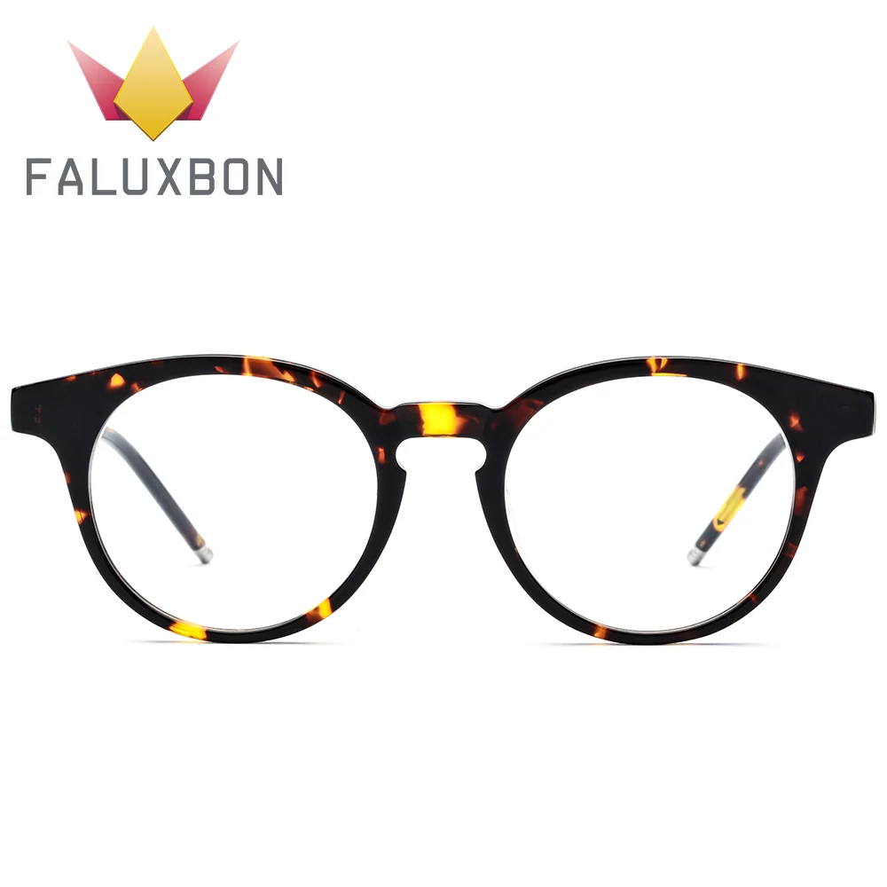 Черепаха круглая оправа для очков женские ацетатные Ретро Оптические