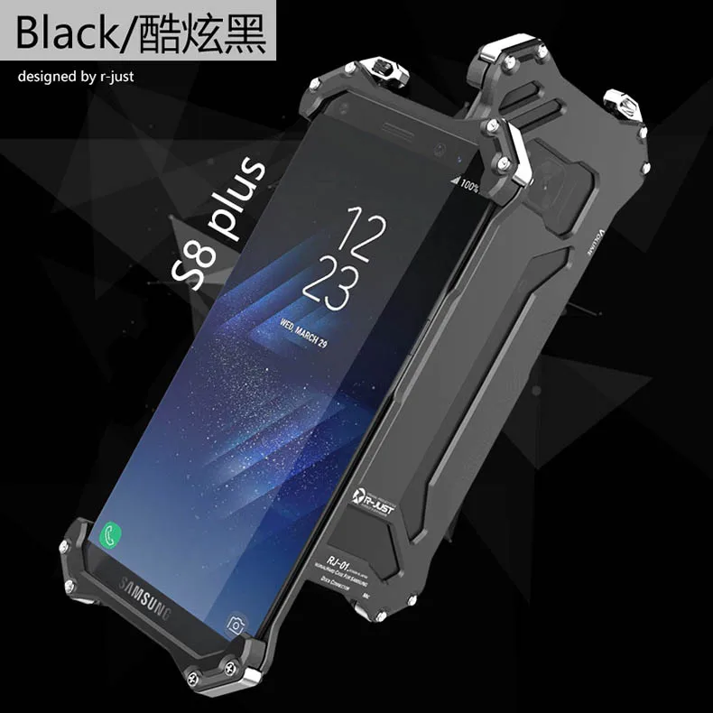 R-JUST Gundam металлический чехол алюминиевый чехол для samsung s8 Броня противоударный чехол для телефона s для samsung galaxy s8/s8 plus