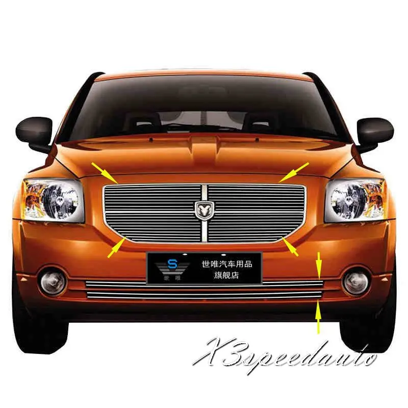 6 шт. решетка для автомобиля Dodge Caliber 2008 2009 2010 2011|grill front|racing grillfront grill |