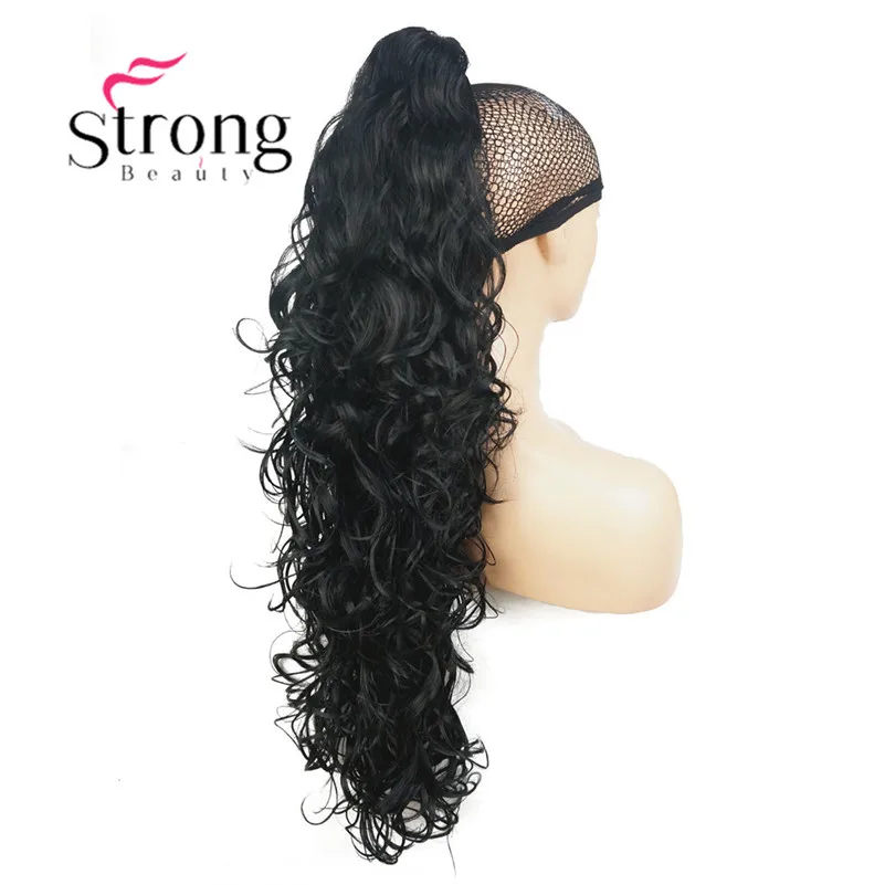 StrongBeauty женская обувь для девочек синтетическая X-Long W прекрасная форма коготь зажим конский хвост пони волосы расширенный выбор цвета