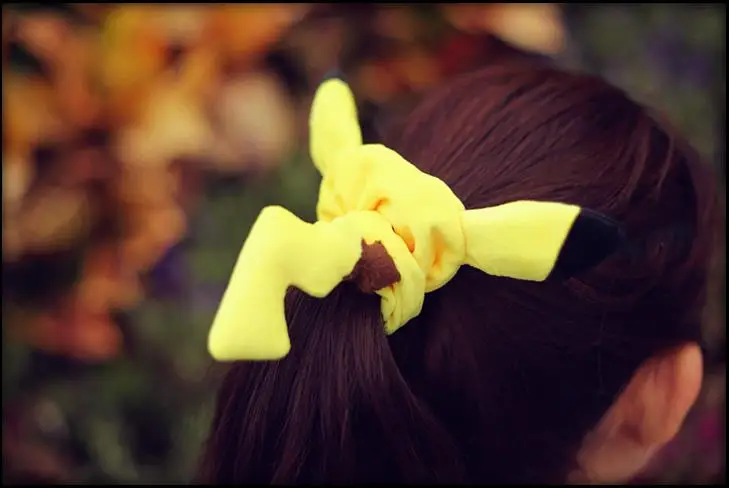 Headband Новинка, аниме, карманный монстр, каваи, Пикачу, Покемон, аксессуары для косплея, хлопок, Женская повязка для волос для девочек, заколка, головной убор, повязка для волос - Цвет: Headband