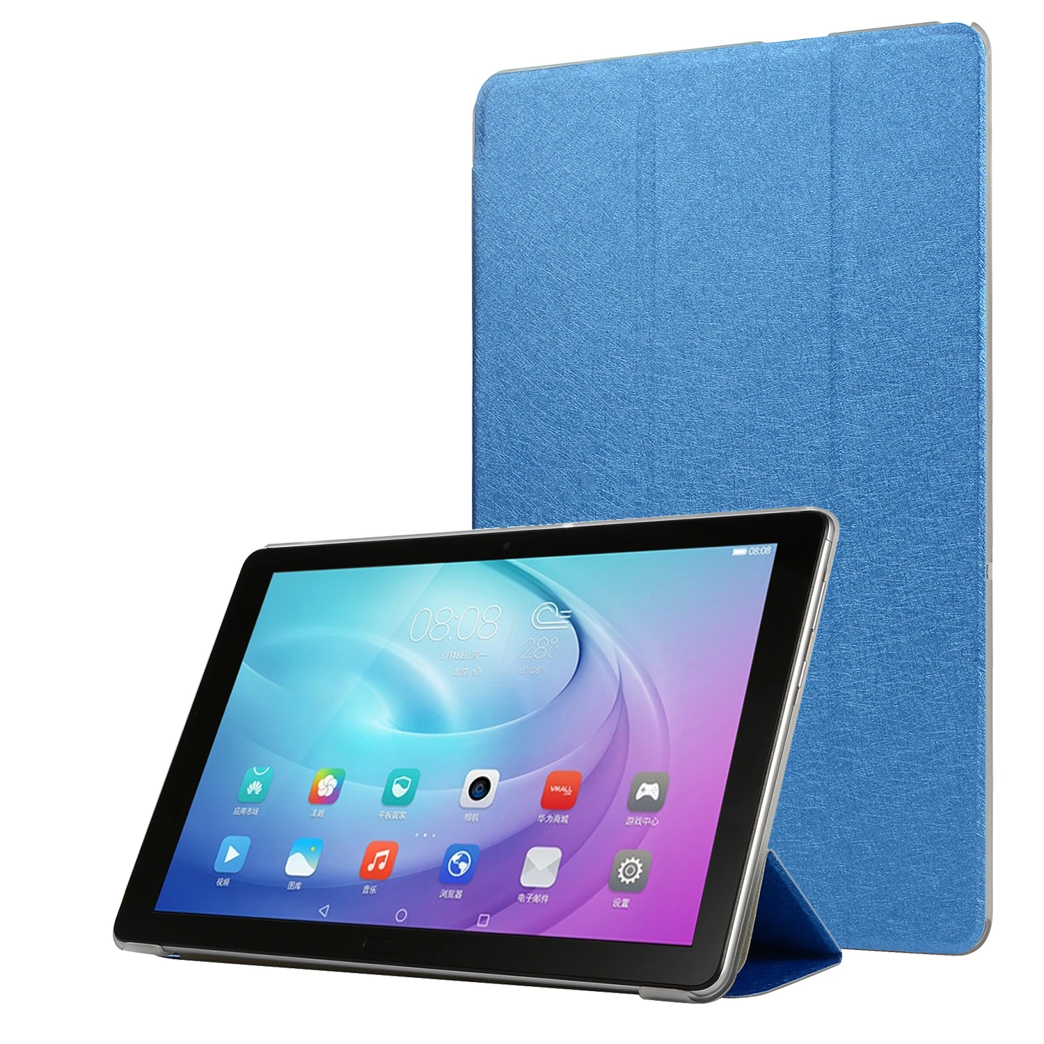 50 шт/партия Шелковый узор три раза кожа чехол для Samsung Galaxy Tab A 10,1 SM-T510 T515 защитный чехол