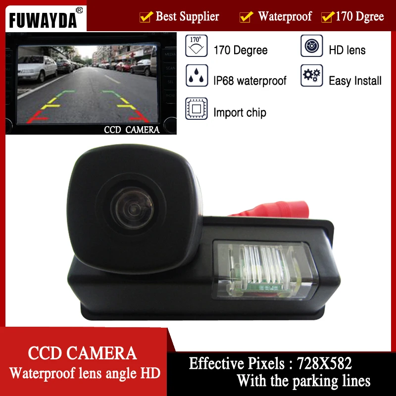 FUWAYDA HD CCD Водонепроницаемая Автомобильная камера заднего вида парковочная