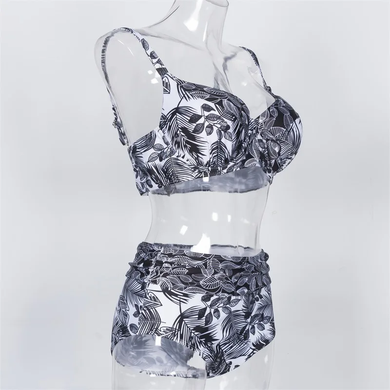 Купальник бикини размера плюс купальник XL-XXXL Купальник слитный Maillot De Bain Femme бикини танкини раздельный купальник пуш-ап
