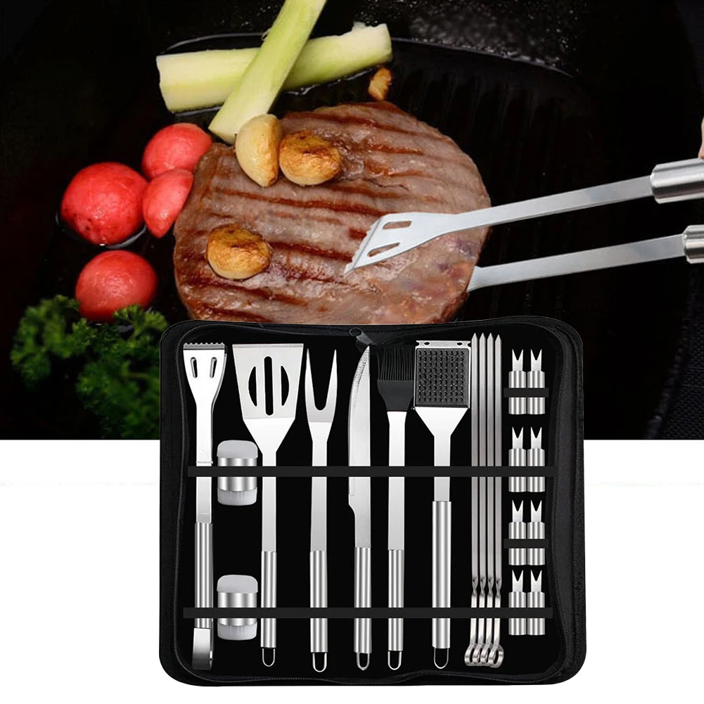 20 шт Кемпинг Открытый легкий чистый мешок упакован рустостойкий гриль длинный из