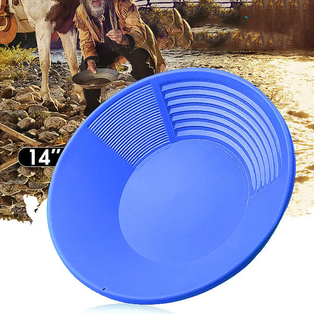 Пластиковый Золотой поддон 14 дюймов самородок для майнинга ручная разведка реки