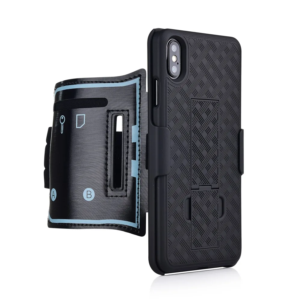 For XS MAX arm case sports phone cases iPhone X XR cover Gym Running Exercise Phone Holder Pouch STAND arm-band |
