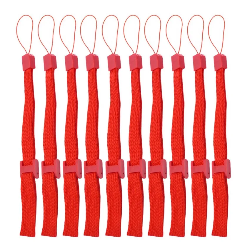 10pcs red Универсальный Регулируемый ремешок на запястье для wii U пульт дистанционного управления psp PS Vita psv 1000 2000 PS3 Move камеры GoPro - Цвет: 10pcs red