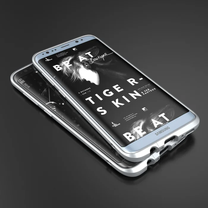 silver Для samsung Galaxy S8 чехол тонкий Алюминий металлический бампер чехол для samsung Galaxy S8 Plus чехол для samsung S8 чехол Роскошный Жесткий - Цвет: silver