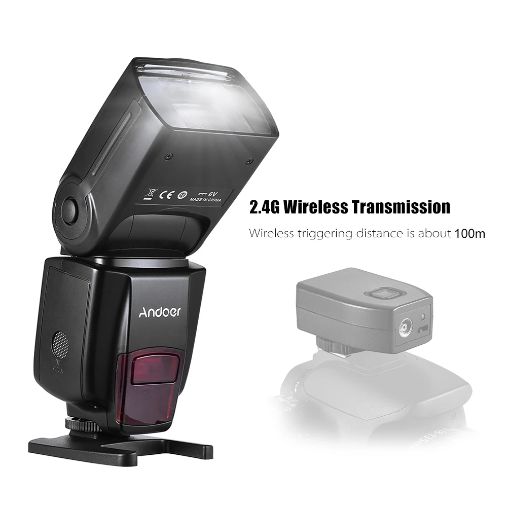 Беспроводная Кольцевая вспышка Andoer AD560 IV 2 4G для Canon Nikon Olympus Pentax Sony A7 II A7S A7R