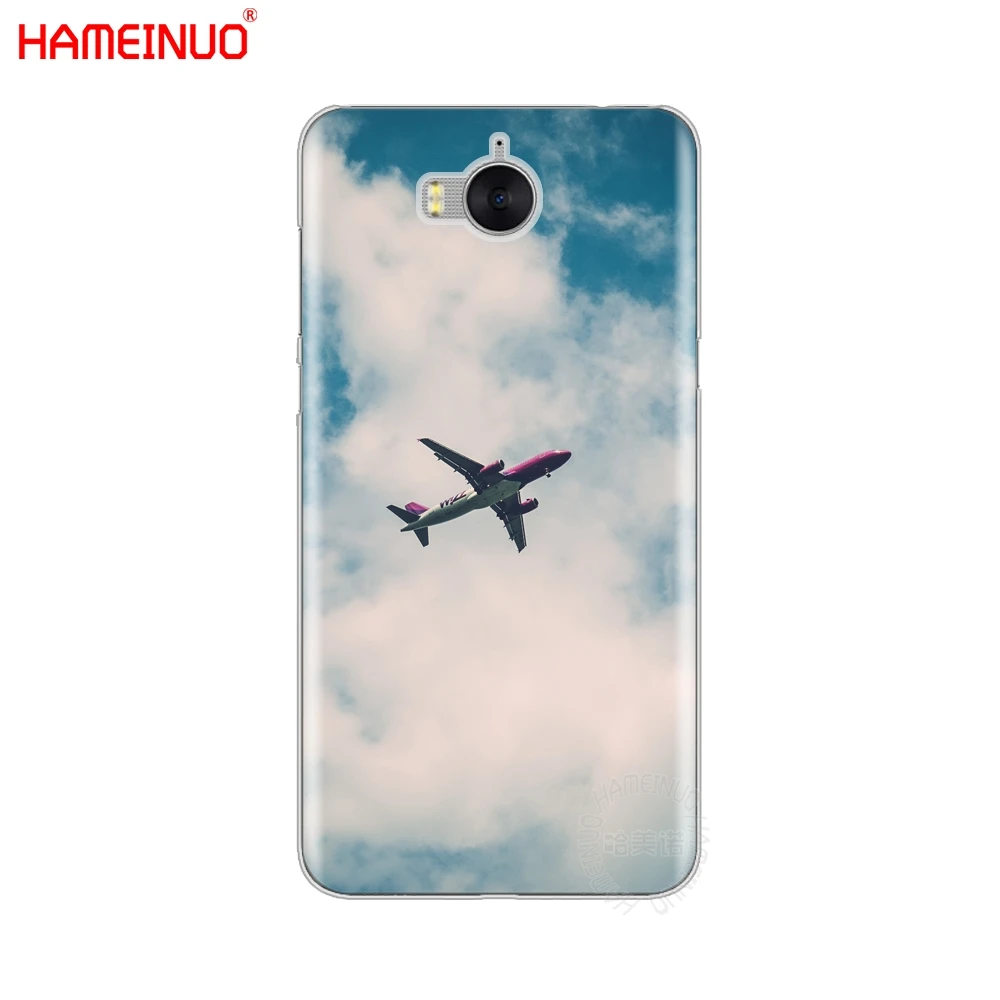 Чехол для мобильного телефона hameynuo the airplane flying sunset huawei honor 3C 4X 4C 5C 5X6 7 Y3 Y6 Y5 2 II Y560 Y7 2017