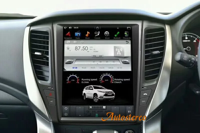 12,1 дюймов Tesla стиль Android автомобильный gps навигация для MITSUBISHI PAJERO+ мультимедийный dvd-плеер 1 din радио