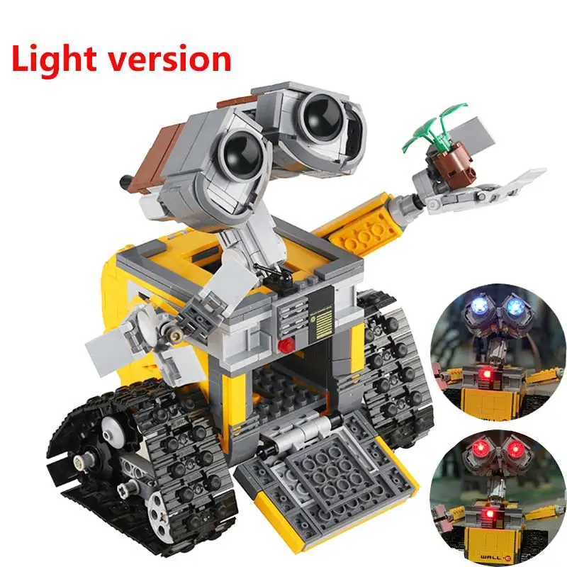 Lepinblocks Wall e Robot совместим с legoinglys 21303 лего technic creator Ideas RC Walle Набор фигурок