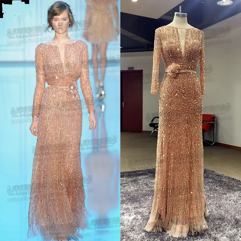 CloverBridal высококачественное тонкое с низкой спинкой роскошное hande-made elie saab обнаженное вышитое кристаллами вечернее платье Бисероплетение длиной до пола