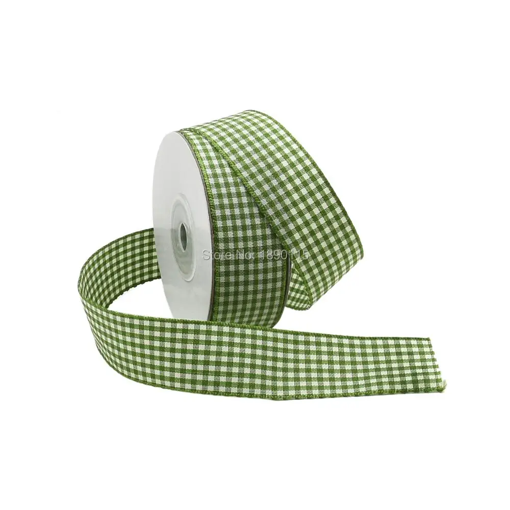 10 ярдов/рулон шотландская клетка лента 1 &quotдля подарочная упаковка банты