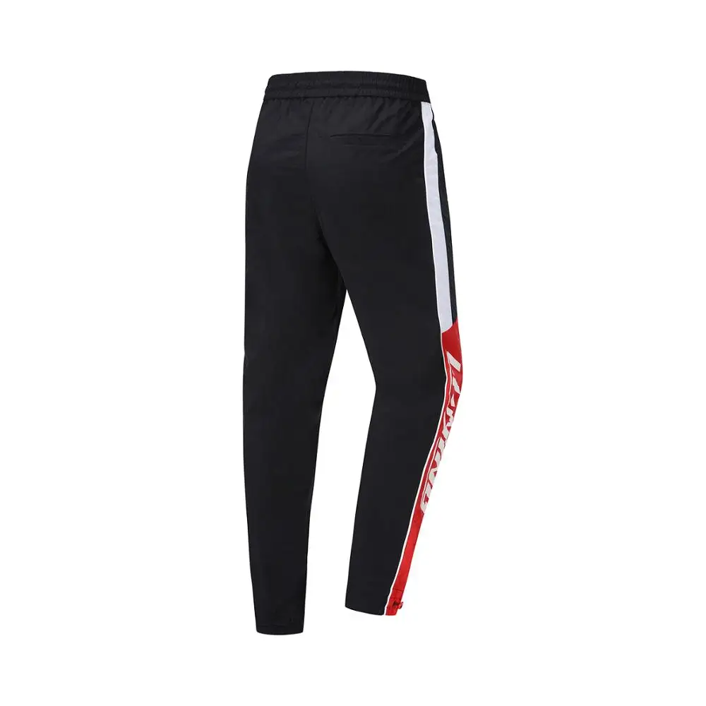 Li Ning спортивные штаны мужские трендовые удобные обычные подходят 100% нейлон на