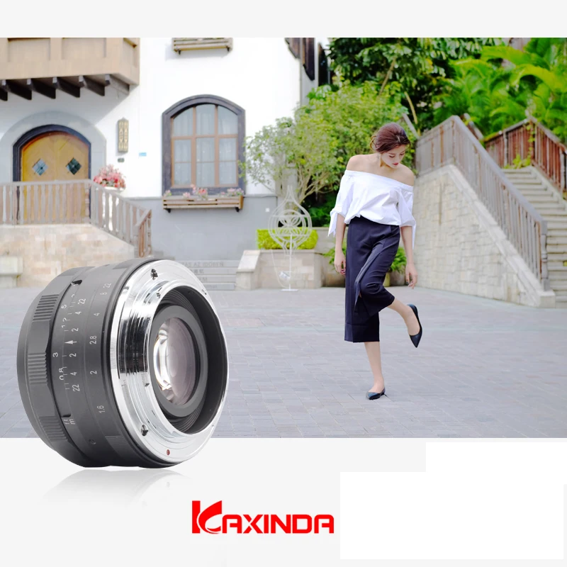KAXINDA 35 мм F1.6 микро одиночный объектив для камеры olimpus Canon EF-M Fuji XF Sony E ручной фокус |