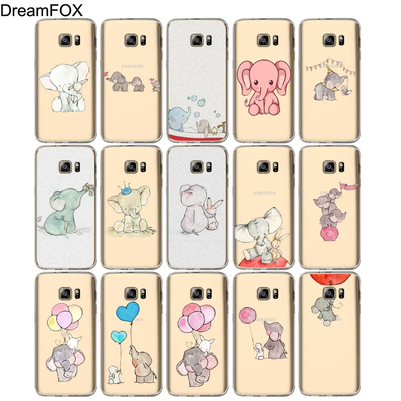 DREAMFOX M293 супер слон Кролик Мягкий ТПУ силиконовый чехол для Samsung Galaxy S5 S6 S7 S8 S9 S10 5G S10E