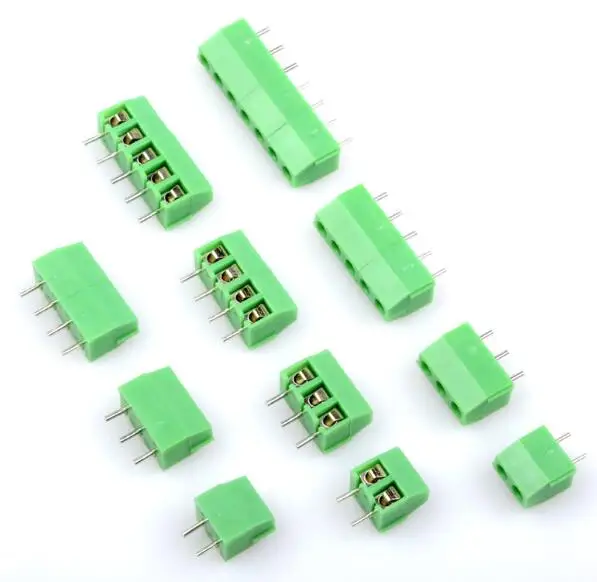 10 шт./лот KF3.96 3P 2P KF396 KF350 винт 2Pin 3Pin 3 96 мм прямой контакт PCB блок синий|Соединители| |
