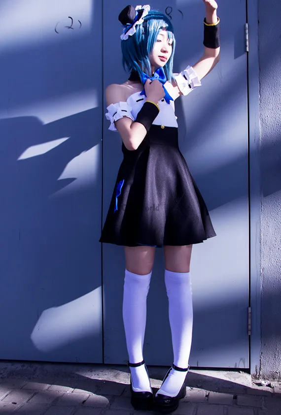 Фартук горничной Puella Magi Madoka Magica Miki Sayaka платье Униформа костюмы для косплея из