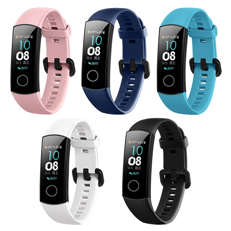 Новый цветной силиконовый ремешок YUEDAER для Huaiwei Honor Band 4 сменный на запястье