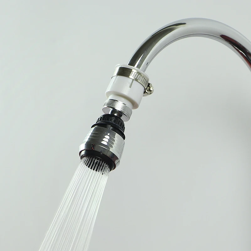 ZhangJi кран светодиодный носик bubbler шланг переключатель предотвращения утечки пластиковый резиновый винт Регулируемый калибр 15-22 мм кран адаптер