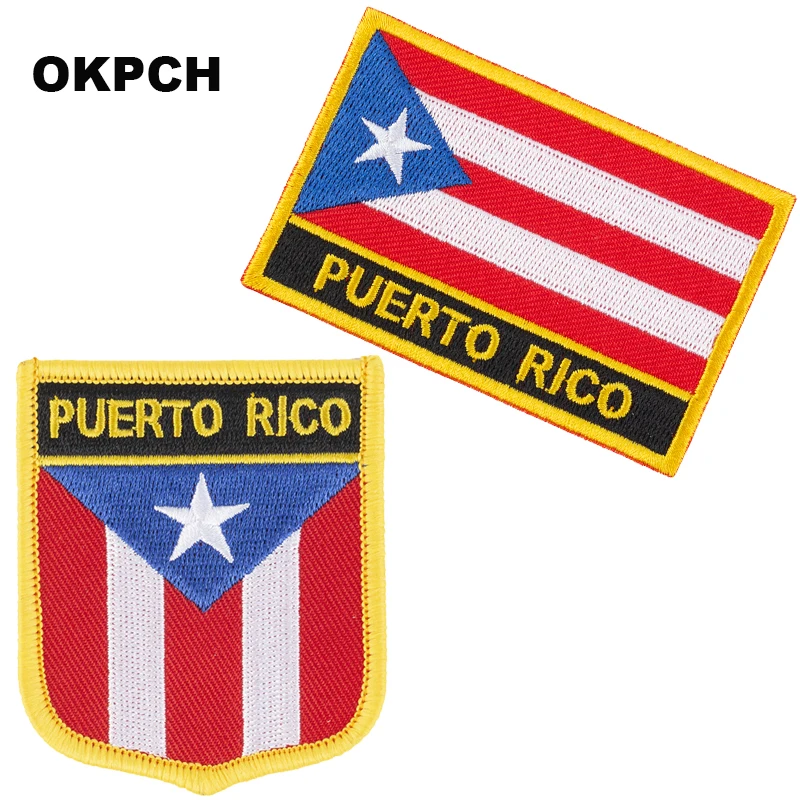 ARUBA Флаг патч 2 шт набор патчи для одежды DIY украшения PT0236-2