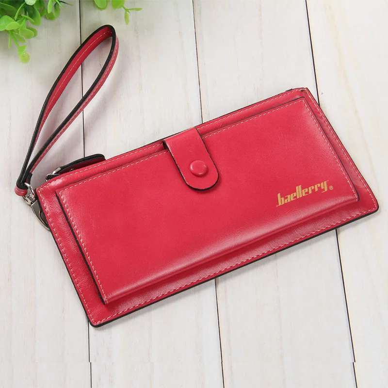 Baellerry из яркой кожи Для женщин длинные бумажник кошельки сцепления Леди Деньги