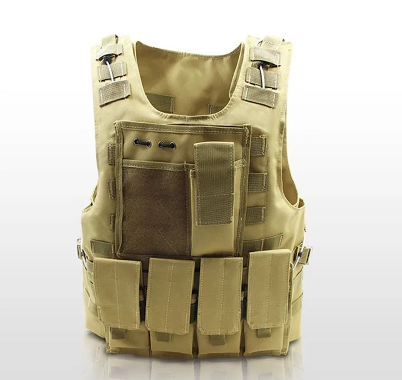USMC страйкбол разгрузочный жилет тактический Molle защитные пластины солдат боевые жилеты армейский Военный камуфляж воздушный мягкий Перевозчик - Цвет: Mud Color