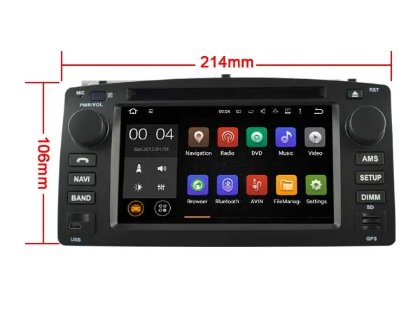 Android 9 0 автомобильный dvd-плеер для TOYOTA COROLLA 2004-2007 Стерео gps навигация SAT NAV 2 Гб ram + 16