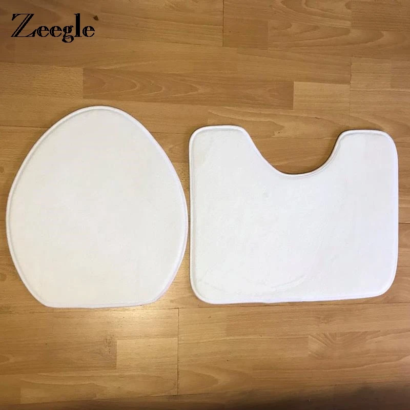Zeegle 2 шт./компл. образец губка Туалет впитывающие мягкая Memory Foam коврик анти