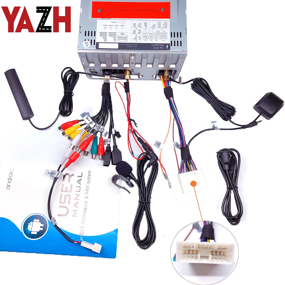 YAZH 2 Din автомагнитола CD dvd-плеер для Ssangyong Rodius 2004/Rexton 2006/STAVIC/Micro Stavic Android стерео Мультимедиа gps SWC