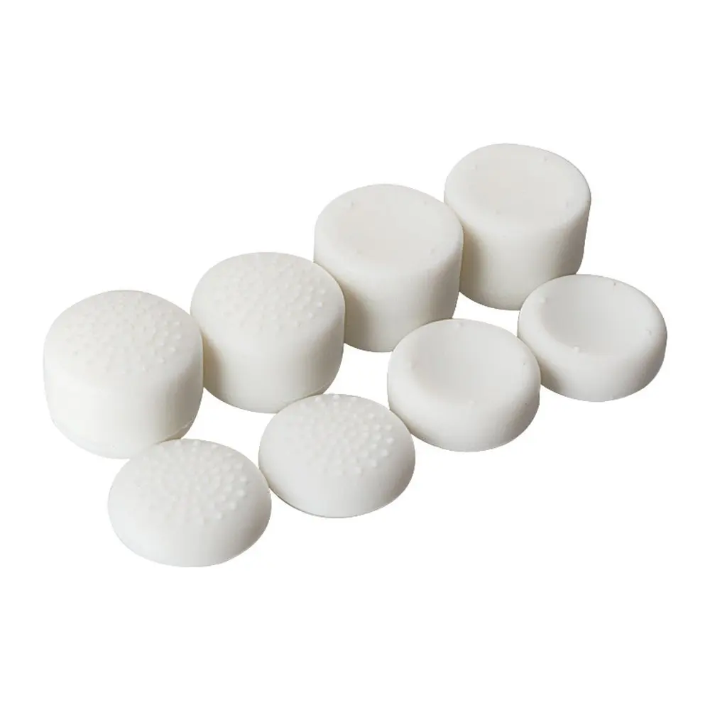 8 White Caps IVYUEEN, новая версия, силиконовый чехол для Dualshock 4, для playstation 4, PS4 Pro, тонкая консоль, кожный чехол с контроллером, колпачки - Цвет: 8 White Caps