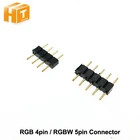 4-контактный разъем RGB5-контактный разъем RGBW, 4-контактный5-контактный разъем для светодиодной ленты, 10 шт.лот