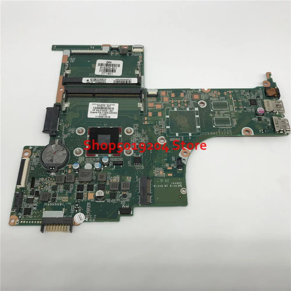 Материнская плата 816205 501 810972 для ноутбука hp PAVILION 14 AB084CA AB X22|Материнские платы