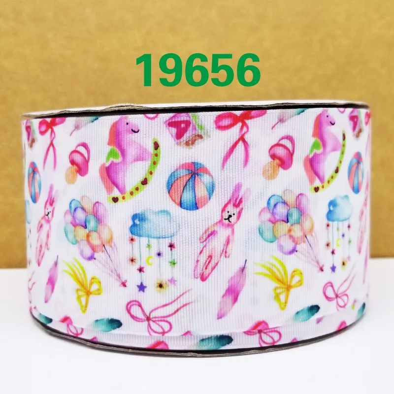 Бесплатная доставка 50 ярдов Единорог печатных grosgrain ленты 19666|Ленты для шитья| |