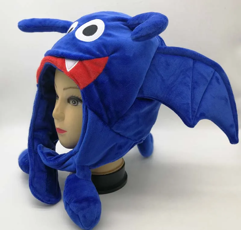 Dragon Quest-улыбка Slime плюшевые куклы шапка-игрушка Drakee аниме Япония 15"