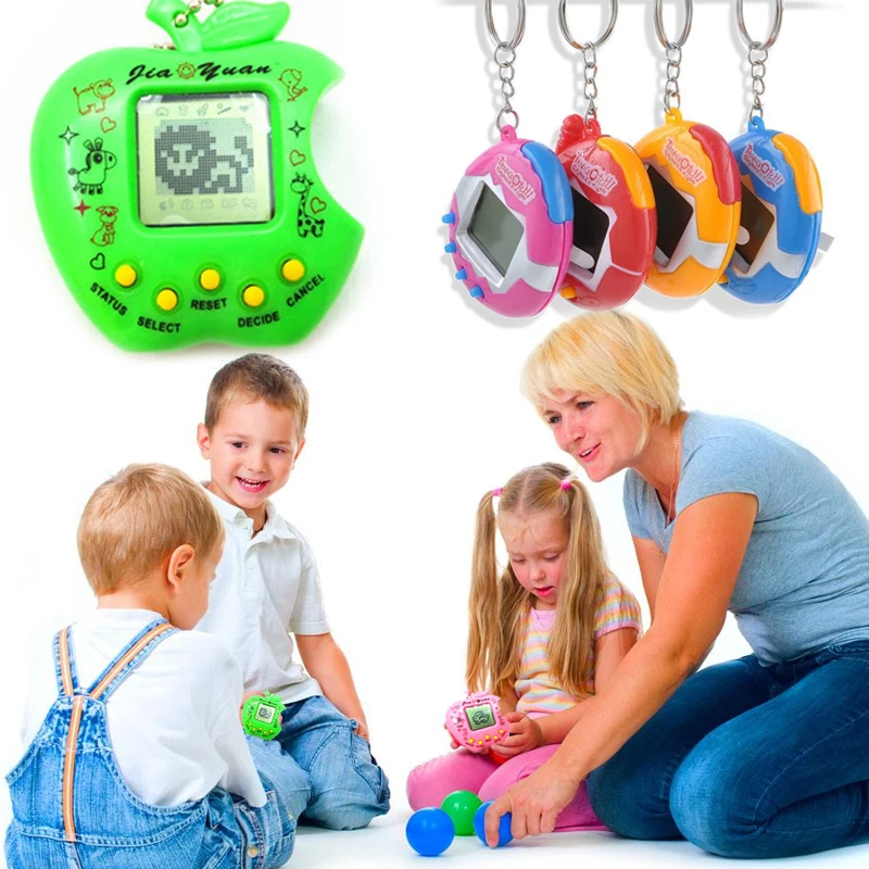 Electronic Pets Toy Virtual Cyber Pets Game Tamagochi Pet Amusing Retro 168 Pets in Machine Games Kids Game Playing Random Color