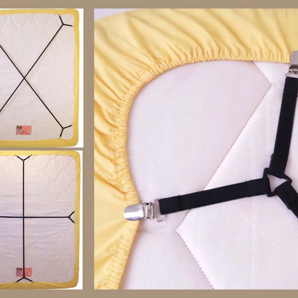 Новый 2 шт. Простыня Кровать регулируемые подтяжки крест накрест полосы ремни