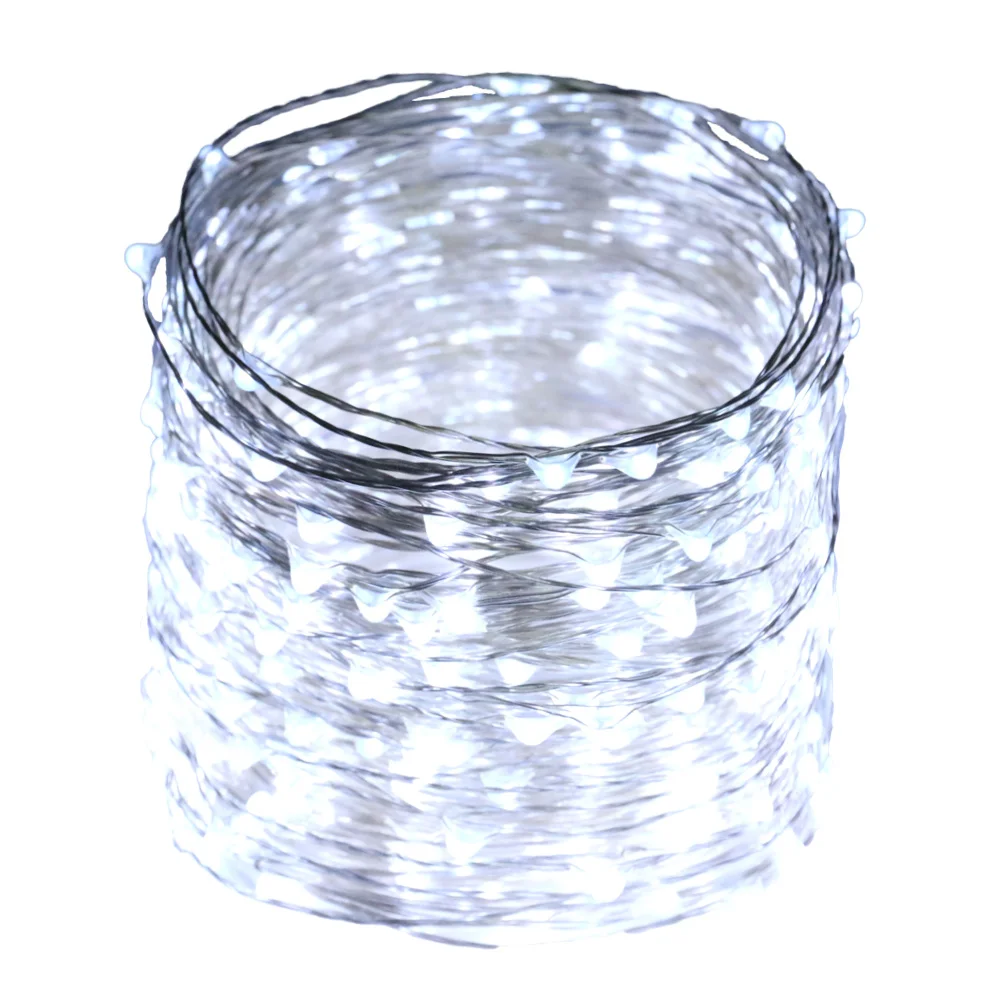 40 м 131FT 400 светодиодов серебряная проволока сказочные гирлянды Рождественские