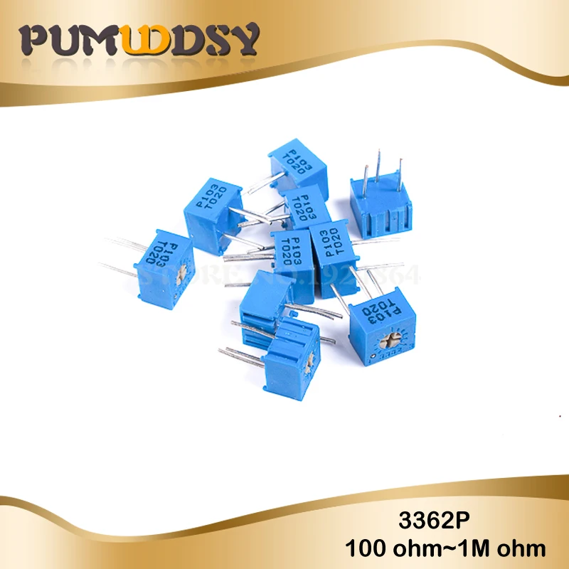 10 шт. 3362P 101 201 501 102 202 502 103 203 503 104 204 504 105 Trimpo подстроечный потенциометр 3362 500R 1 K, 2K 5K 10K 20K 50K 100K