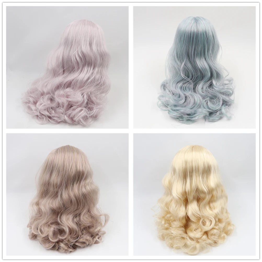 Blyth кукла ледяной RBL головы и купол парик волосы для DIY пользовательские