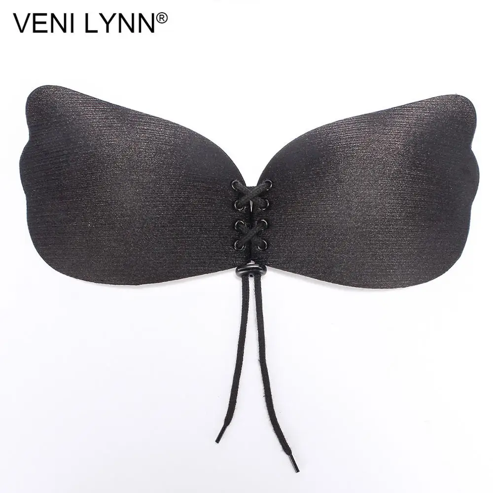 VENI LYNN плюс размеры дамы Push Up Самоклеющиеся Бюстгальтер Strapy для женщин Стильный