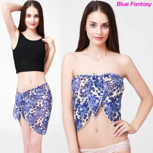 2018 новый бренд женское бикини Сетчатое парео с принтом купальник пляжный