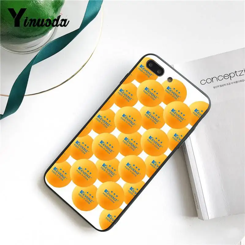 Чехол Yinuoda для iPhone 7 6 X чехол ракетки настольного тенниса и мяча оболочка телефона